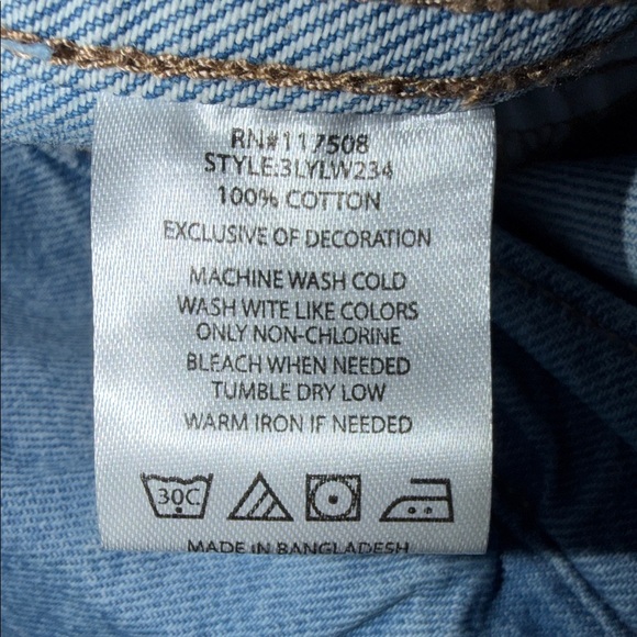 Levi's Trucker Jacket NWOT Light Wash Denim Jacket Men 2XL Vintage 90s Classic - Picture 10 of 12